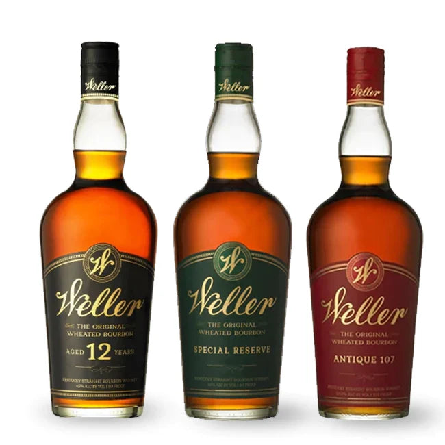 WL Weller Antique 107 Bourbon, Weller 12 Year & Weller Special Reserve Bundle 3-Pack