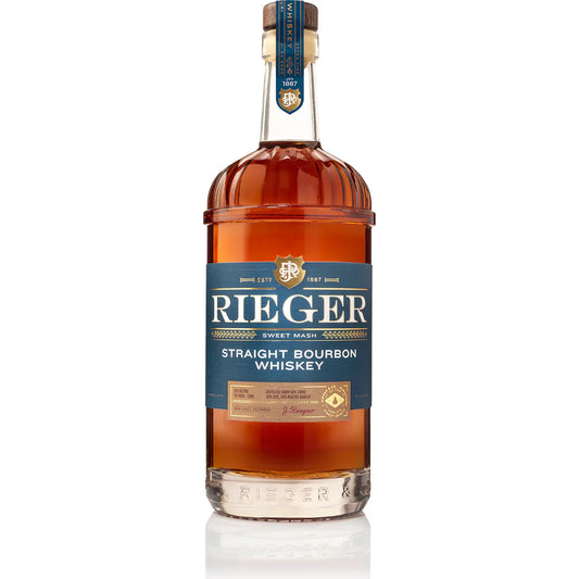 J. Rieger Sweet Mash Non Chill Filtered Straight Bourbon Whiskey 750ml