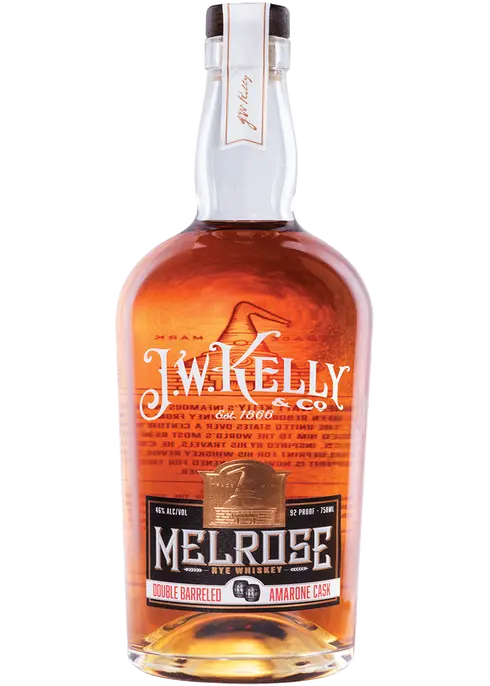 J.W. Kelly Melrose Straight Rye Whiskey 750ml