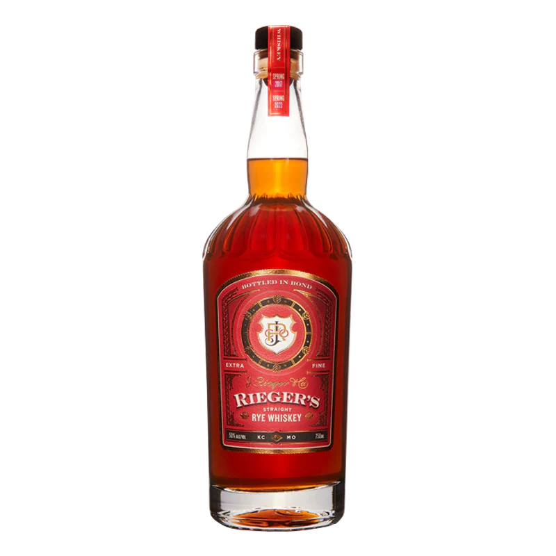 J Rieger & Co Straight 90 Proof Rye Whiskey 750ml