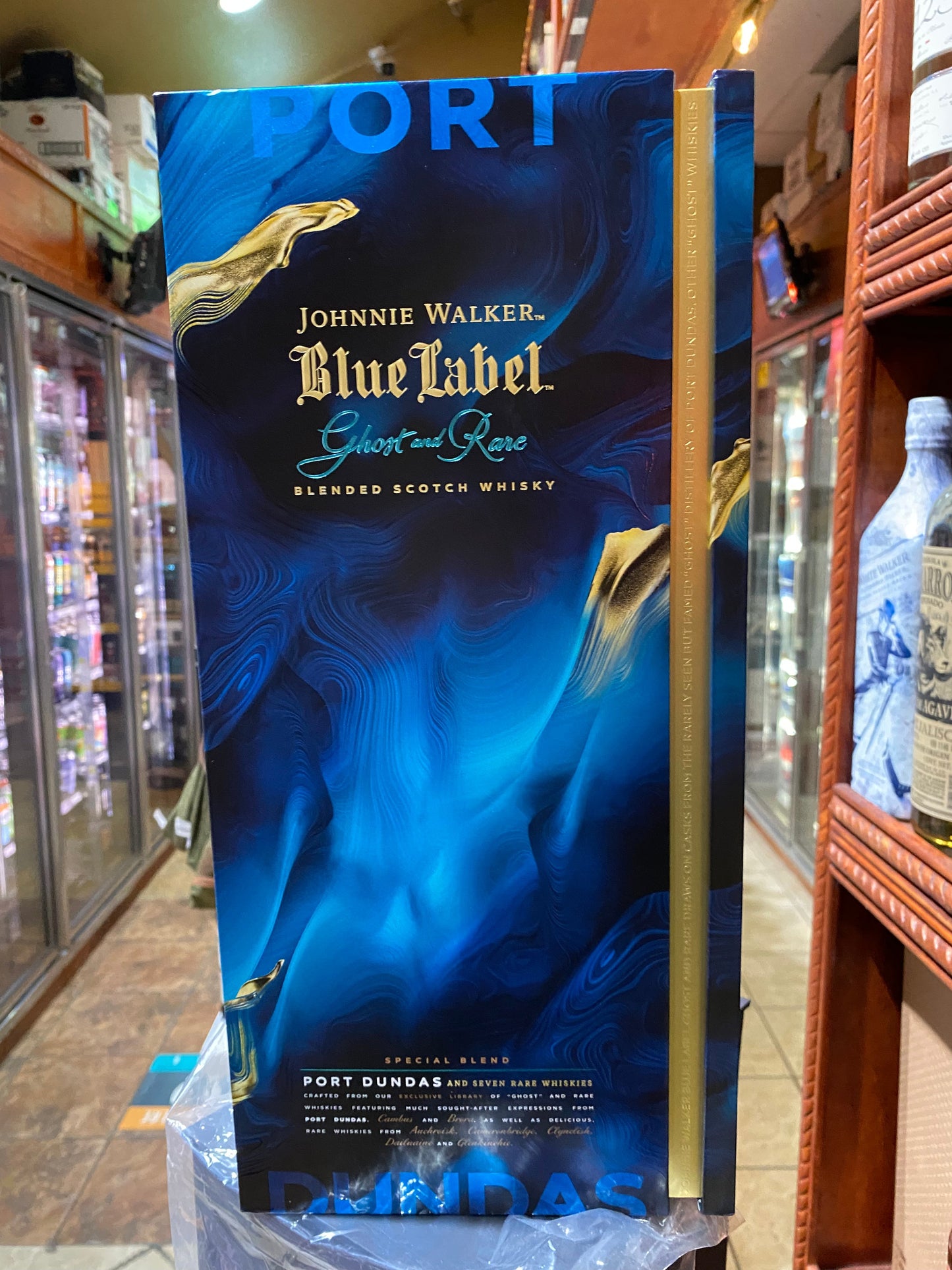 Johnnie Walker Blue Label Ghost and Rare Port Dundas Blended Scotch Whisky 750ml