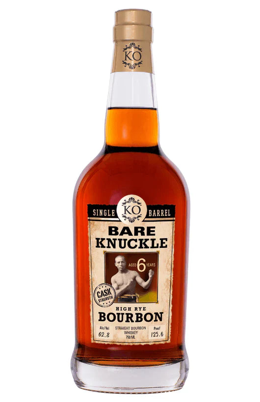 KO Distilling Bare Knuckle Cask Strength Straight Rye Whiskey 750ml