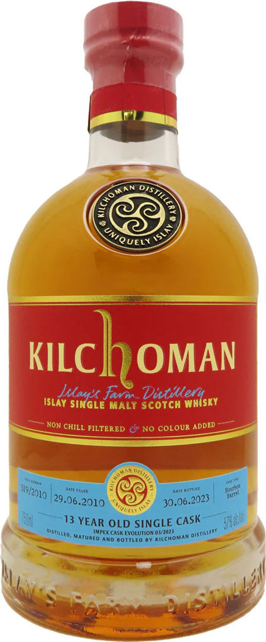 Kilchoman 10 Year Old Marsala Cask Finish Single Malt Scotch Whiskey 750ml
