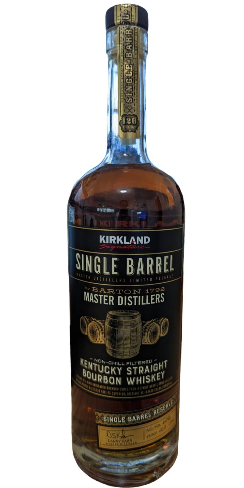 Kirkland Signature Master Distillers Single Barrel Straight Bourbon Whiskey 750ml