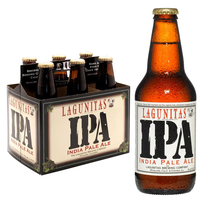 Lagunitas Brewing India Pale Ale Beer 12-Oz Bottle 6-Pack