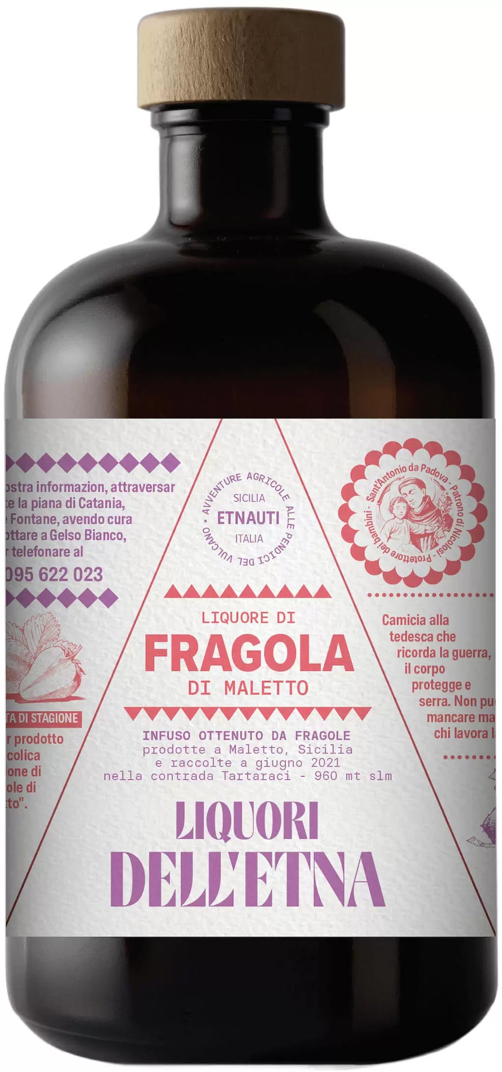Liquori dell'Etna Liquore Di Fragola Di Maletto 700ml