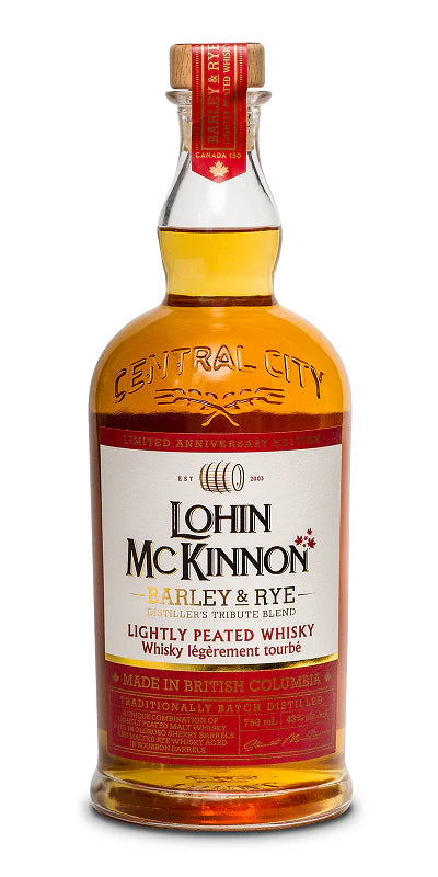 Lohin McKinnon Limited Anniversary Edition Barley & Rye Lightly Peated Rye Whisky 750ml
