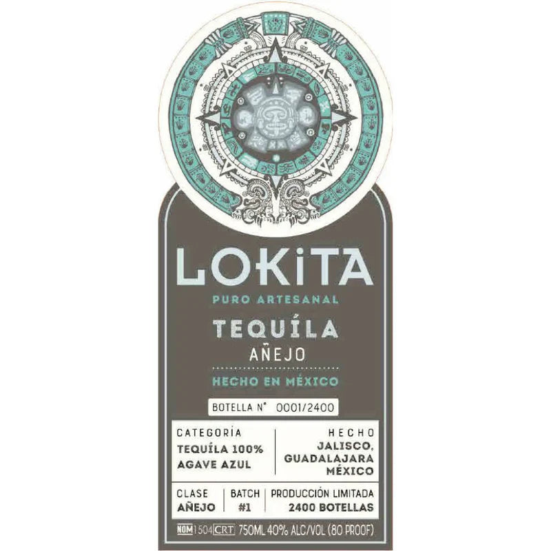 Lokita Batch #1 Anejo Categoria Tequila 750ml