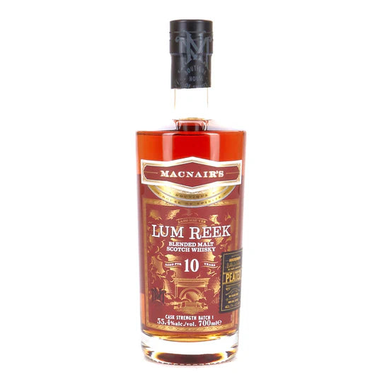 MacNair's 10 Year Old Batch 1 Cask Strength Lum Reek Peated Blended Malt Scotch Whiskey 700ml