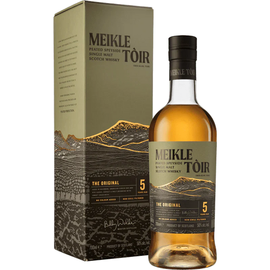 Meikle Toir The Original 5 Year Old Peated Speyside Single Malt Scotch Whisky 700ml