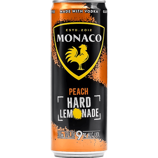Monaco Peach Hard Lemonade Can 12-Oz