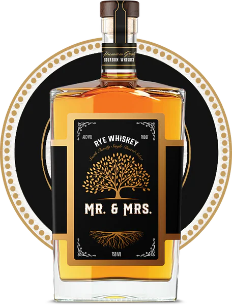 Mr & Mrs Black Oak Tree Rye Whiskey 750ml