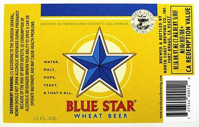 North Coast Brewing Co. Blue Star Wheat Beer 12-Oz Can 6-Pack