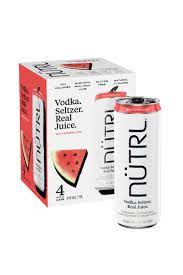 Nutrl Vodka Watermelon Vodka Seltzer 4-Pack