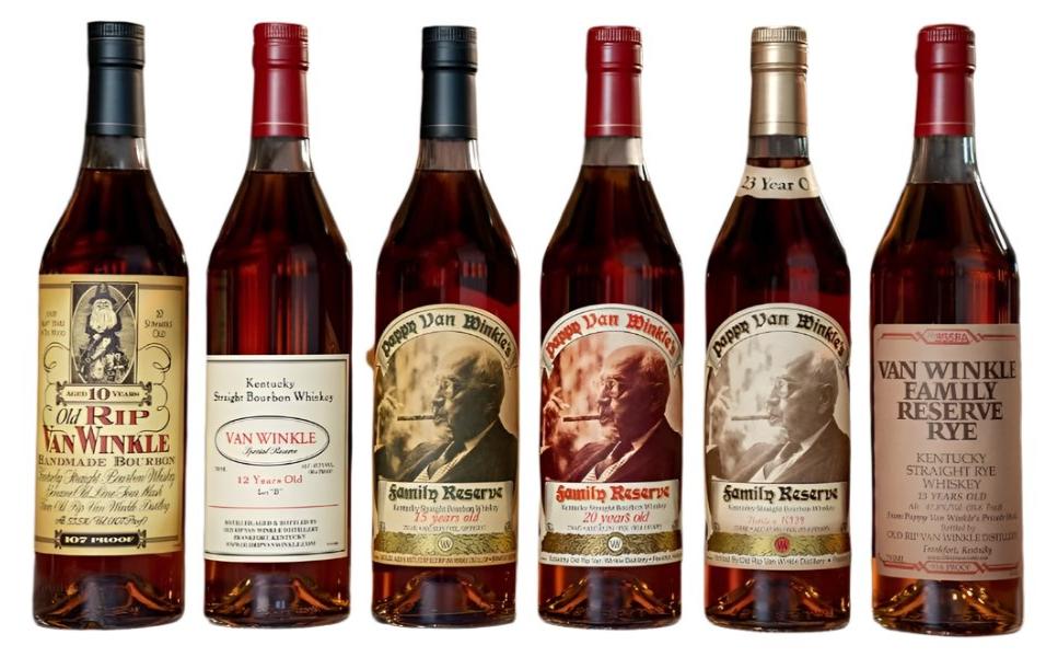 Old Rip Van Winkle Whiskey Lineup Collection 750ml 6-Pack