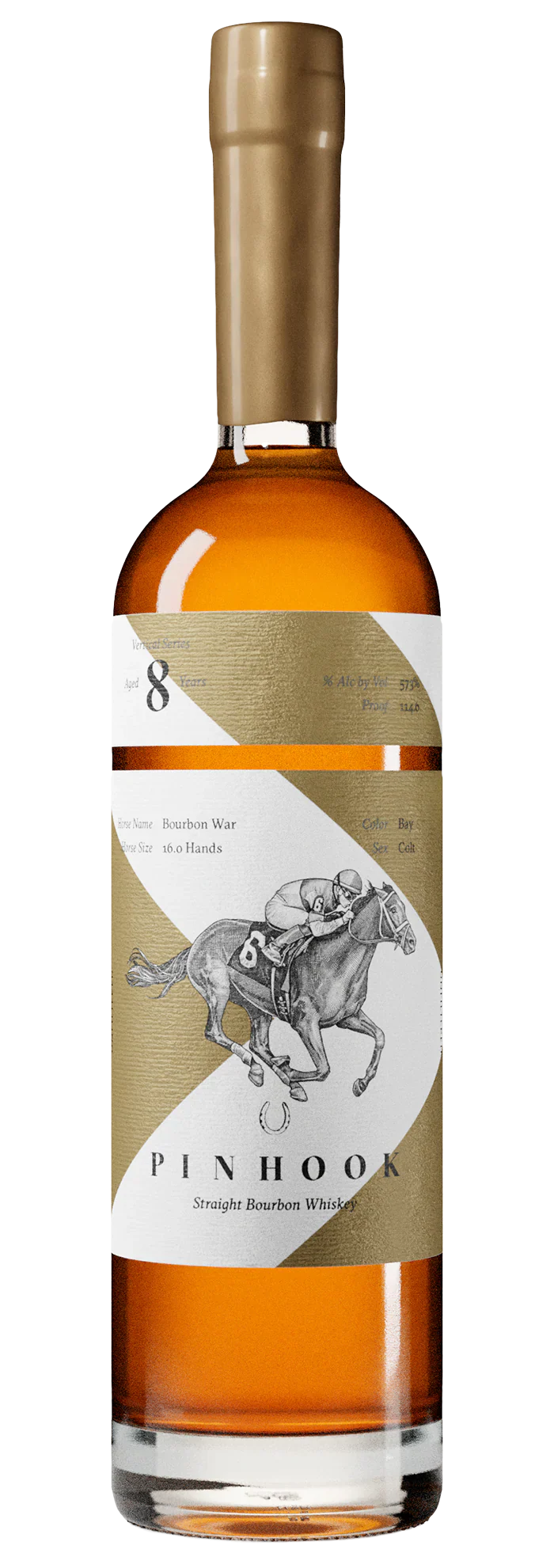 Pinhook Vertical Series 8 Years Old True Single Barrel Straight Bourbon Whiskey 750ml