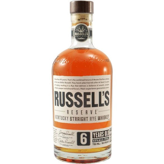 Russell's Reserve 6 Year Old Kentucky Straight Rye Whiskey 750ml