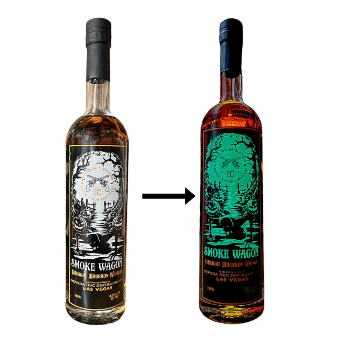 2024 Smoke Wagon Halloween Glow in the Dark Straight Bourbon Whiskey