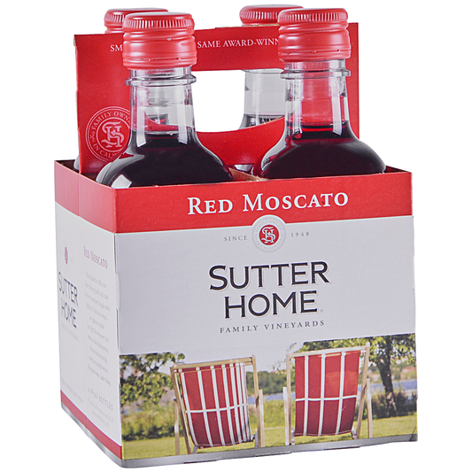 Sutter Home Red Moscato 187ml Bottle 4-Pack