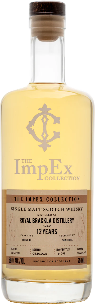 The ImpEx Collection Royal Brackla 12 Year Old Single Malt Scotch Whisky 750ml