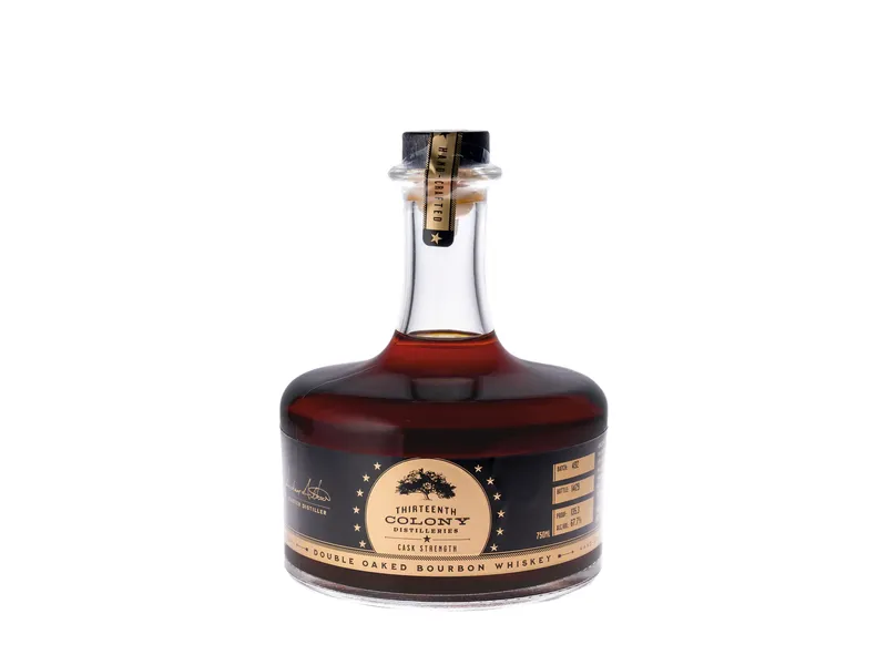 Thirteenth Colony Double Oaked Cask Strength Straight Bourbon Whiskey 750ml