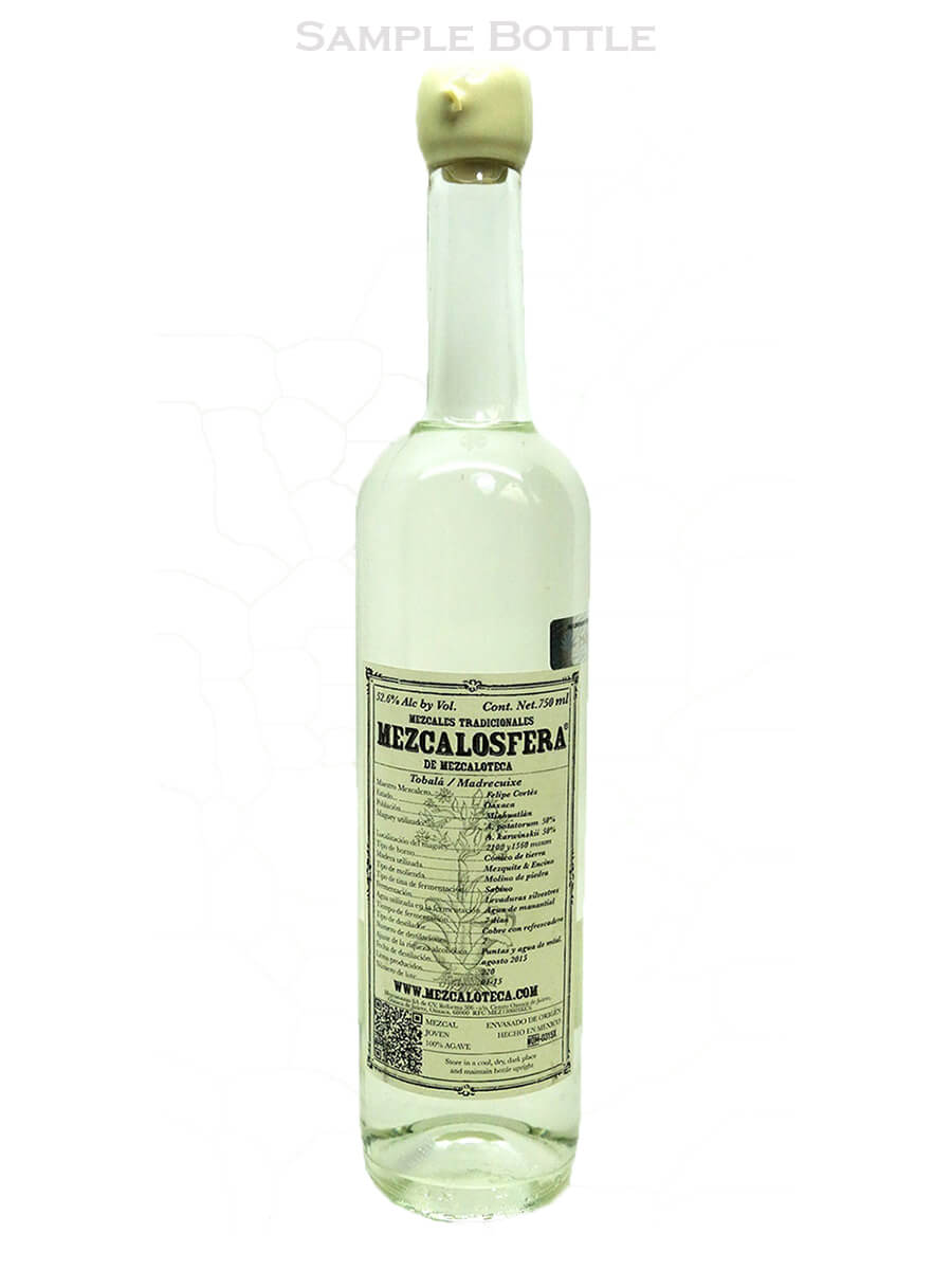 Mezaloteca Mezcalosfera Espadin Destilado con Zarazamora Mezcal