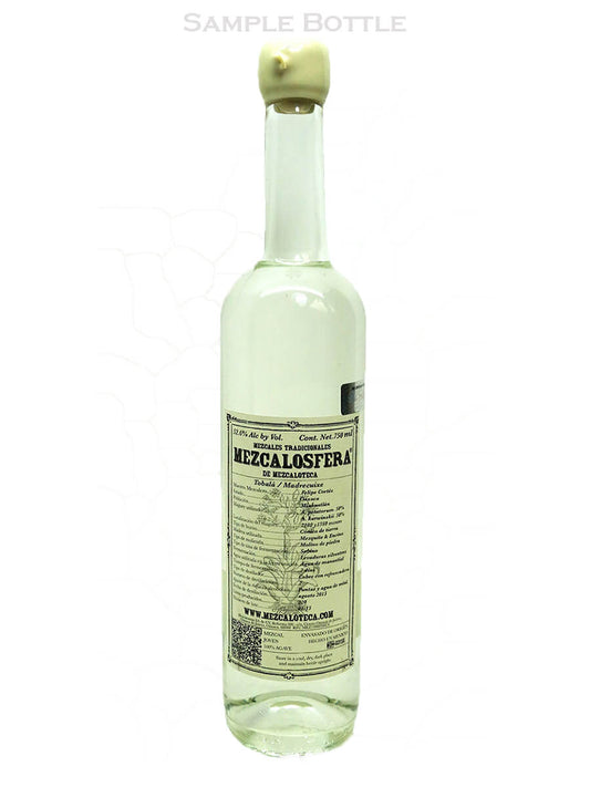 Mezaloteca Mezcalosfera Espadin Destilado con Zarazamora Mezcal