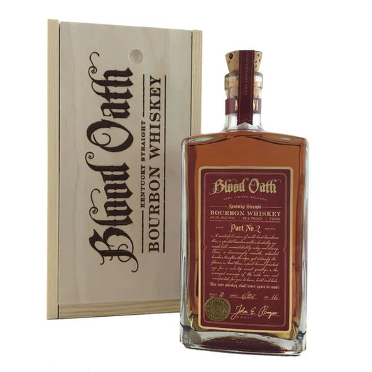 Blood Oath 2016 One Time Limited Release Pact 2 Kentucky Straight Bourbon Whiskey 750ml