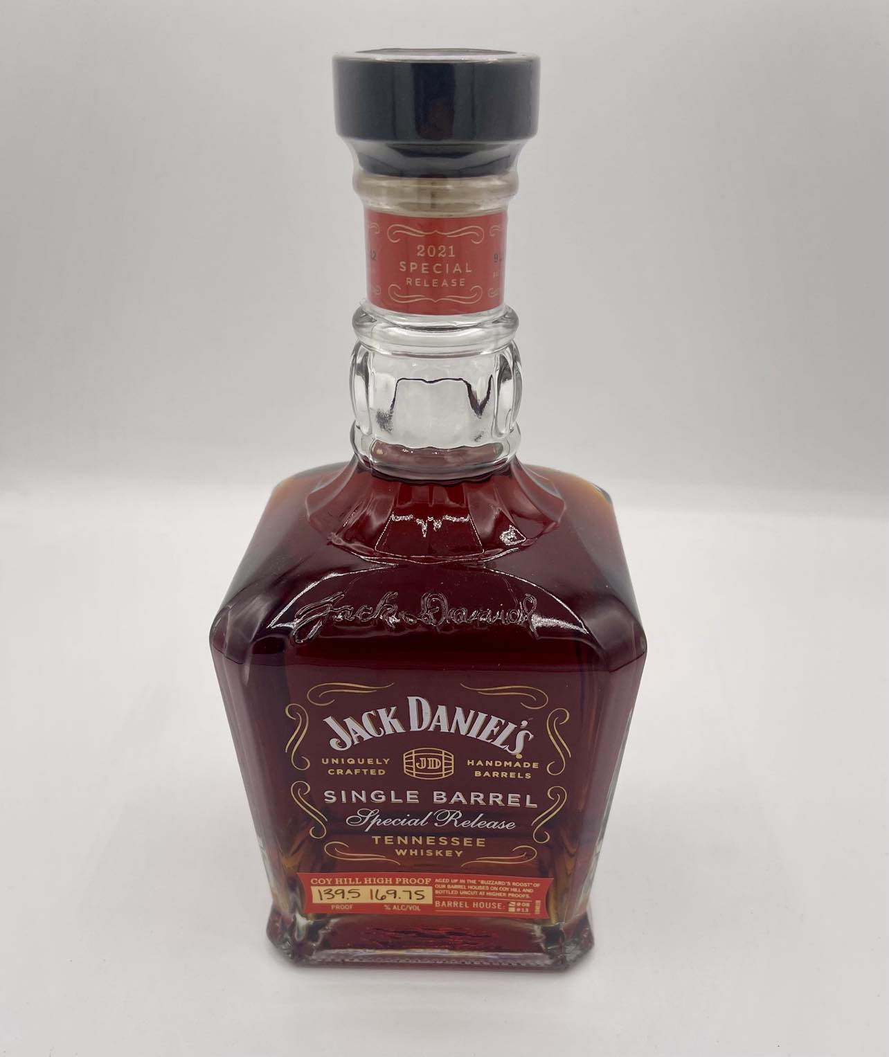 Jack Daniel's Single Barrel Special Release Coy Hill 139.5 Proof Red Ink Tennessee Whiskey 750ml