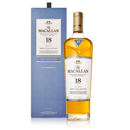 Macallan Triple Cask Matured Fine Oak 18 Year Old Single Malt Scotch Whiskey 750ml