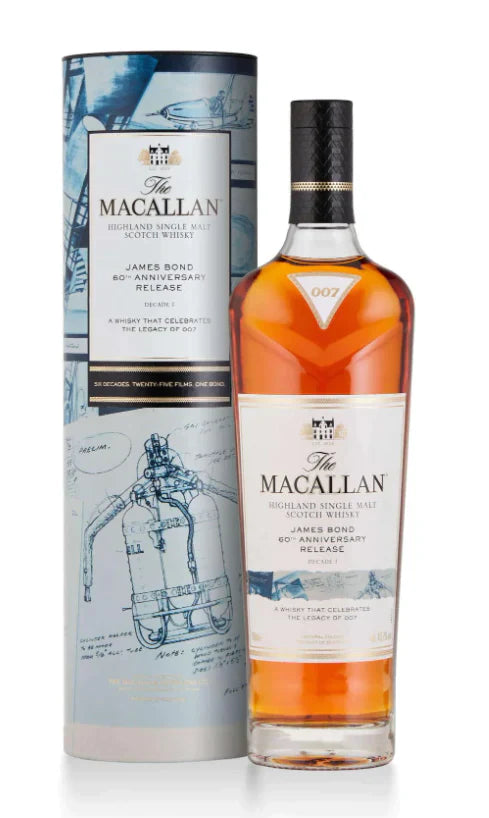 Macallan James Bond Series 60th Anniversary Decade I Highland Single Malt Scotch Whisky 750ml