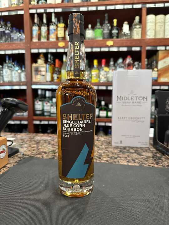 Shelter Single Barrel Blue Corn Bourbon Whiskey