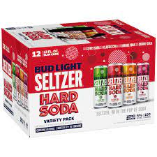 Budweiser Bud Light Seltzer Hard Soda Variety 12-Pack