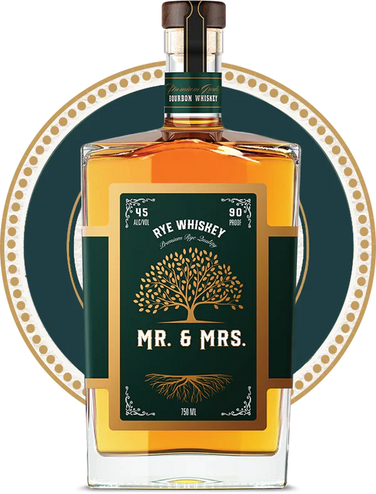 Mr & Mrs Green Oak Rye Whiskey 750ml