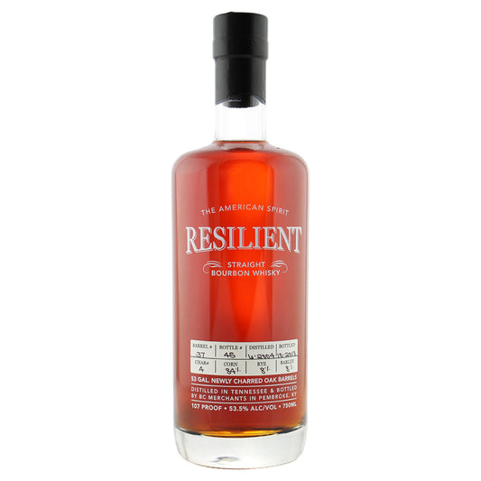 Resilient 15 Year Old Straight Bourbon Whisky 750ml