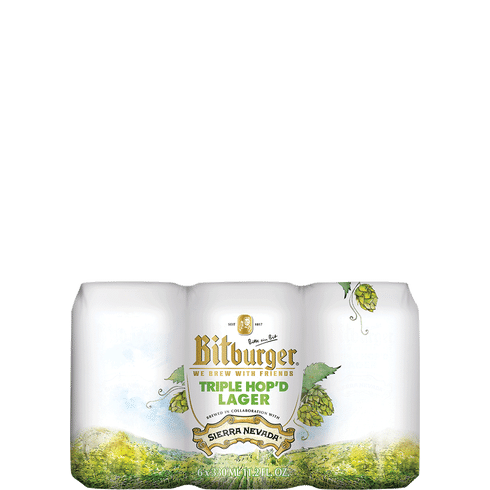 BITBURGER TRIPLE HOP'D LAGER 6 PACK CANS
