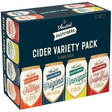 AUSTIN EASTCIDERS VARIETY PACK 12 PACK CANS