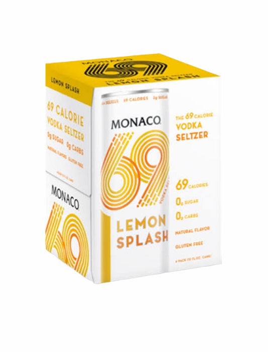 MONACO 69 LEMON SPLASH 4 PACK CAN