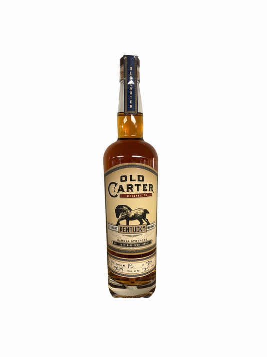 OLD CARTER STRAIGHT KENTUCKY WHISKEY 117.5 PROOF 750 ML