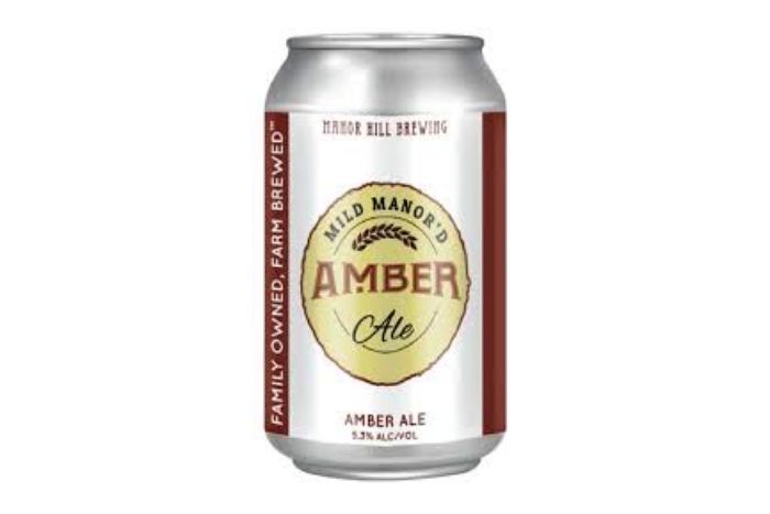 MANOR HILL MILD MANOR'D AMBER ALE 6 PACK CANS