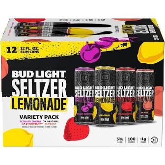 Budweiser Bud Light Original Seltzer Lemonade 12-Pack