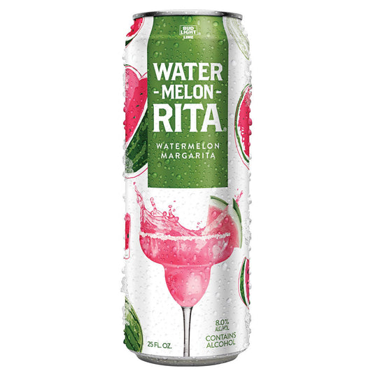 Bud Light Lime Ritas Water-Melon-Rita Margarita Can 25-Oz