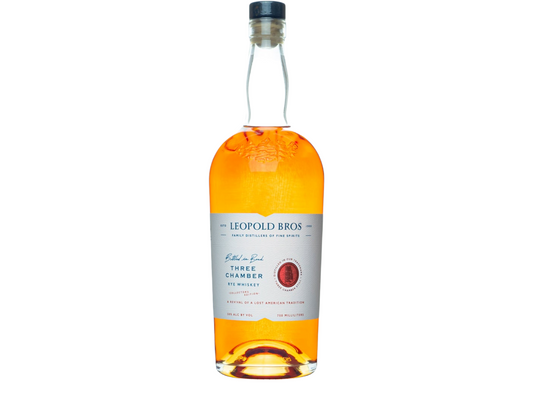 LEOPOLD BROS THREE CHAMBER RYE WHISKEY 750 ML