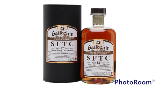 Edradour Ballechin SFTC Oloroso Sherry Cask Matured 12 Year Old Single Malt Scotch Whisky 750ml