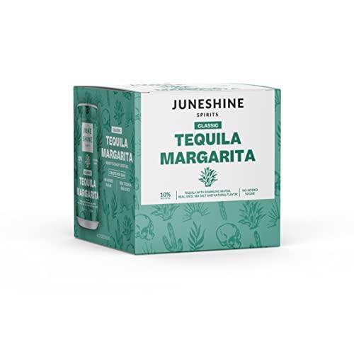 Juneshine Classic Tequila Margarita Cocktail 12-Oz Can 4-Pack