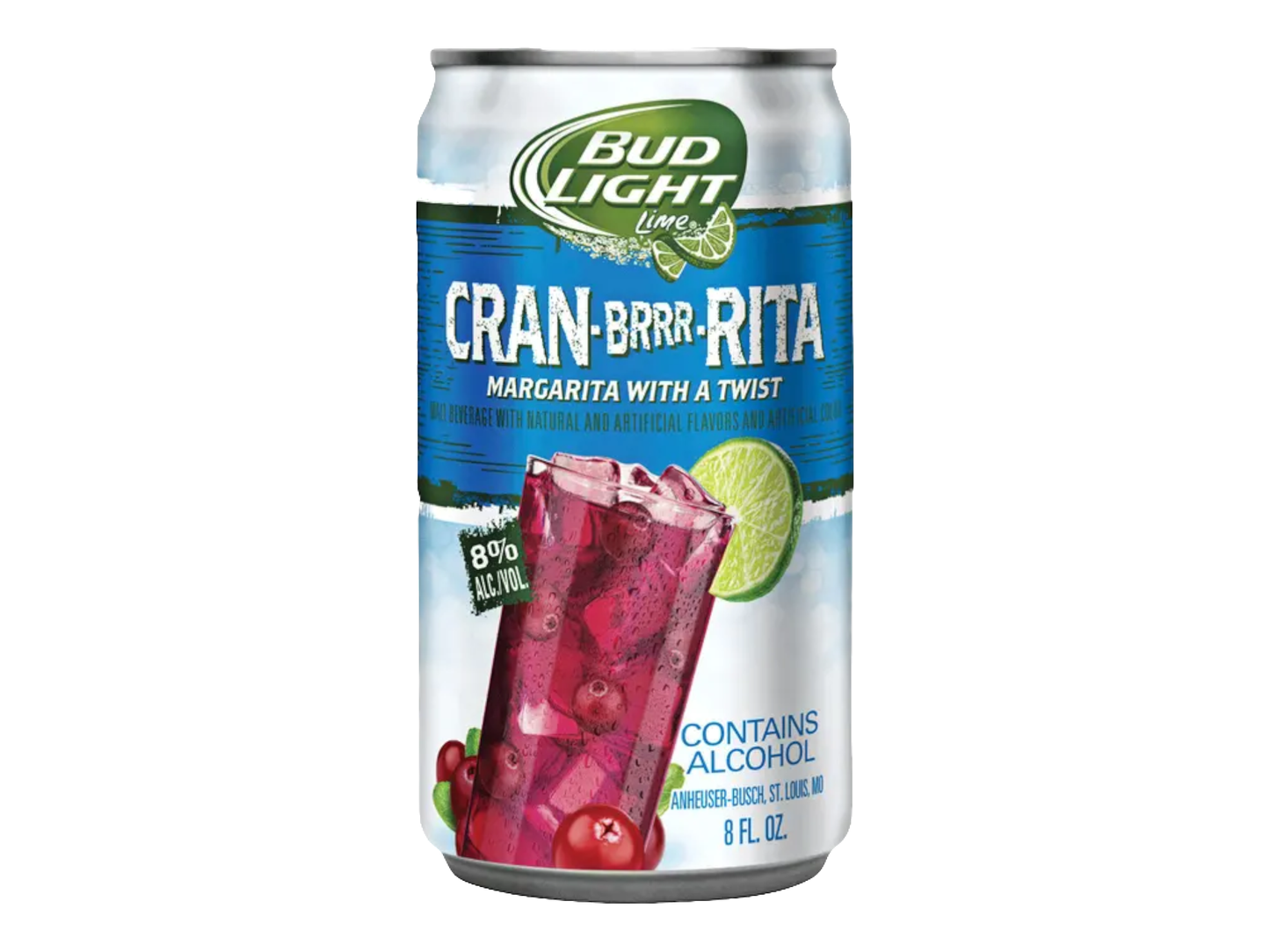 Bud Light Lime Ritas Cran Brrr Rita Margarita Malt Beverage 25-Oz