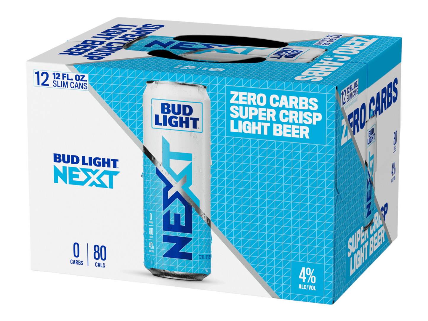BUDLIGHT NEXT ZERO CARBS LIGHT BEER 12 PACK