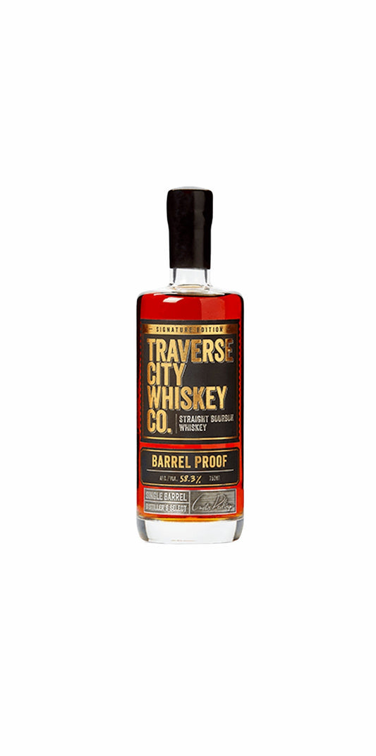 Traverse City Whiskey Co. Barrel Proof Signature Edition Straight Bourbon Whiskey 750 ML