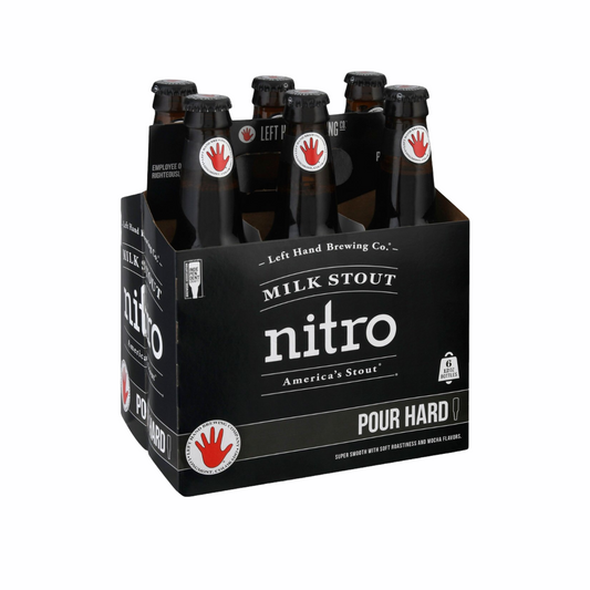 LEFT HAND BREWING CO MILK STOUT 6 PACK BOTTLES