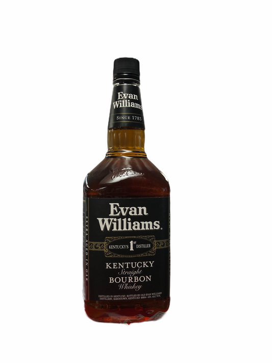 Evan Williams Black Label Kentucky Straight Bourbon Whiskey 1.75Lt